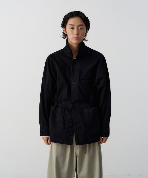 NOUN(ノウン)の「faded chore jacket (black)(その他アウター・メンズ・その他・1/2)」の1枚目の写真