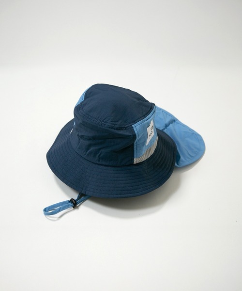MAKE YOUR DAY（メイクユアデイ）の「ナイロンサンシールドハット（ハット・キッズ・ラベンダー/ネイビー/マルチ・50/54/56/52）」の18枚目の写真