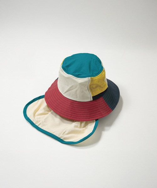 MAKE YOUR DAY（メイクユアデイ）の「ナイロンサンシールドハット（ハット・キッズ・ラベンダー/ネイビー/マルチ・50/54/56/52）」の21枚目の写真