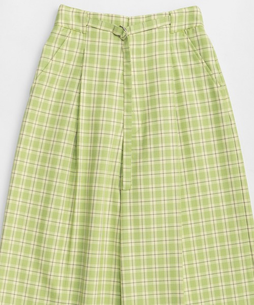 MAISON SPECIAL(メゾンスペシャル)の「Check Wide Pants/チェックワイドパンツ(その他パンツ・レディース・グリーン/ピンク・38/36)」の14枚目の写真