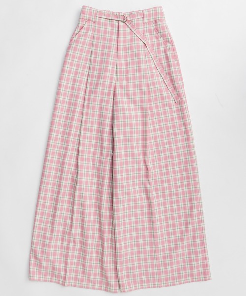MAISON SPECIAL(メゾンスペシャル)の「Check Wide Pants/チェックワイドパンツ(その他パンツ・レディース・グリーン/ピンク・38/36)」の11枚目の写真