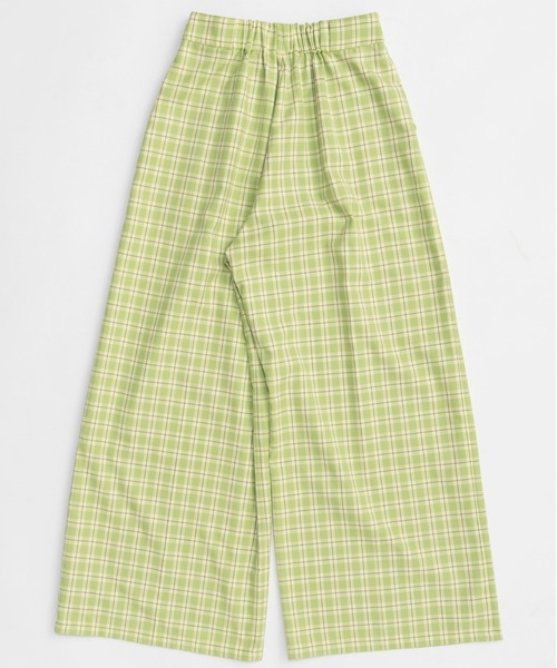 MAISON SPECIAL(メゾンスペシャル)の「Check Wide Pants/チェックワイドパンツ(その他パンツ・レディース・グリーン/ピンク・38/36)」の13枚目の写真