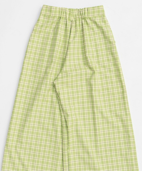 MAISON SPECIAL(メゾンスペシャル)の「Check Wide Pants/チェックワイドパンツ(その他パンツ・レディース・グリーン/ピンク・38/36)」の17枚目の写真
