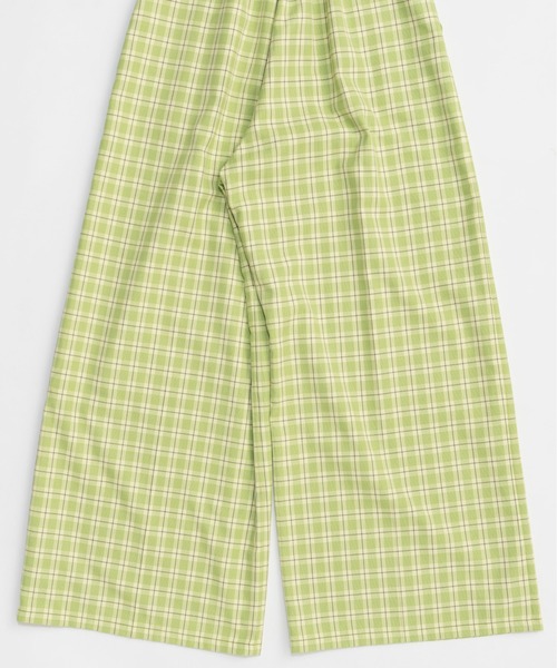 MAISON SPECIAL(メゾンスペシャル)の「Check Wide Pants/チェックワイドパンツ(その他パンツ・レディース・グリーン/ピンク・38/36)」の18枚目の写真