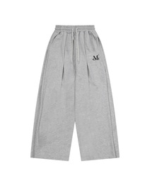 シグニチャー4ピンタックワイドスウェットパンツ(2カラー)