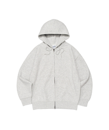 BECANVAS（ビキャンバス）の「BECANVAS SPECIAL INTERLOCK OVERFIT HOOD ZIP-UP (LIGHT MELANGE)（パーカー）」