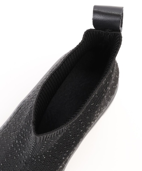 Lace Ladies(レースレディース)の「ソフト リブ 厚底 ショート ブーツ(ブーツ・レディース・ブラック・22.5cm/23cm/23.5cm/24cm/24.5cm/25cm)」の16枚目の写真