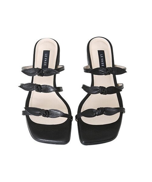 LEVASE（ルバズ）の「e.g) alice sandal-black 2cm（サンダル・レディース・その他・38/39/35/36/37/36.5/37.5/35.5/38.5）」の2枚目の写真