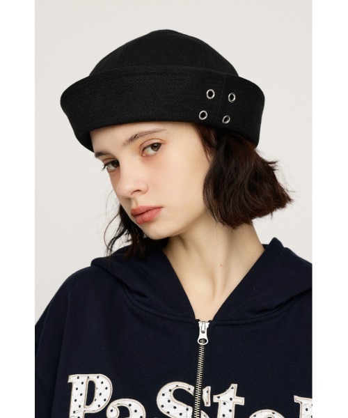 SLY(スライ)の「SAILOR HAT セイラーハット 冬服 春服(ハット・レディース・ブラック/ホワイト・FREE)」の17枚目の写真