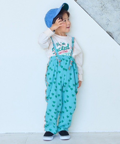 Life Support Products（ライフサポートプロダクツ）の「袖リブプリントロンT（Tシャツ/カットソー・キッズ・ホワイト系その他/サーモンピンク/ライム/チャコール/パープル/マスタード/杢グレー/ブルー/オフホワイト/ブラック・80/90/95/100/110/120/130/140/150）」の13枚目の写真