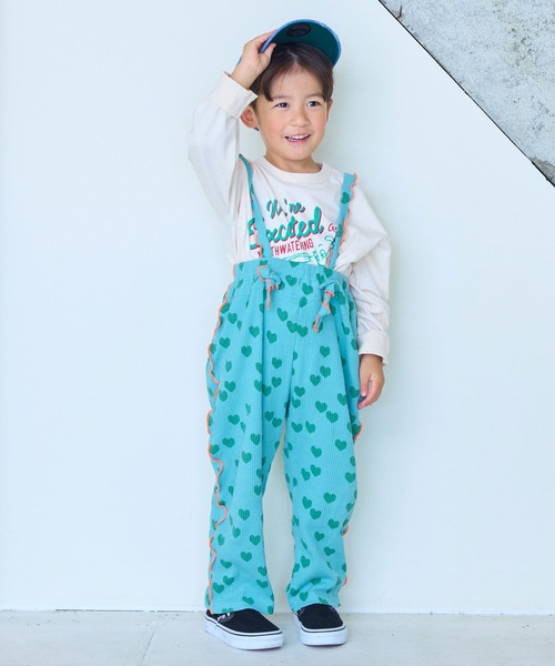 Life Support Products（ライフサポートプロダクツ）の「袖リブプリントロンT（Tシャツ/カットソー・キッズ・ホワイト系その他/サーモンピンク/ライム/チャコール/パープル/マスタード/杢グレー/ブルー/オフホワイト/ブラック・80/90/95/100/110/120/130/140/150）」の11枚目の写真