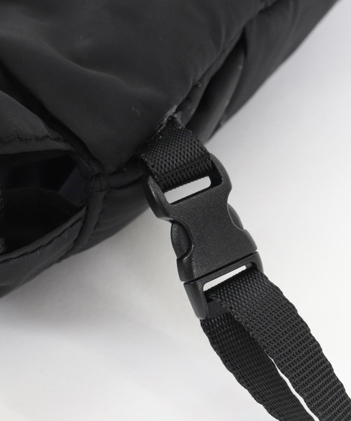 ADAM PATEK(アダムパテック)の「【ADAMPATEK/アダムパテック】braided polyester drawstring bag / 編み込みナイロン巾着バッグ(ショルダーバッグ・メンズ・グレー/ブラック・FREE)」の5枚目の写真