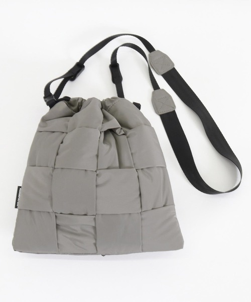 ADAM PATEK(アダムパテック)の「【ADAMPATEK/アダムパテック】braided polyester drawstring bag / 編み込みナイロン巾着バッグ(ショルダーバッグ・メンズ・グレー/ブラック・FREE)」の13枚目の写真