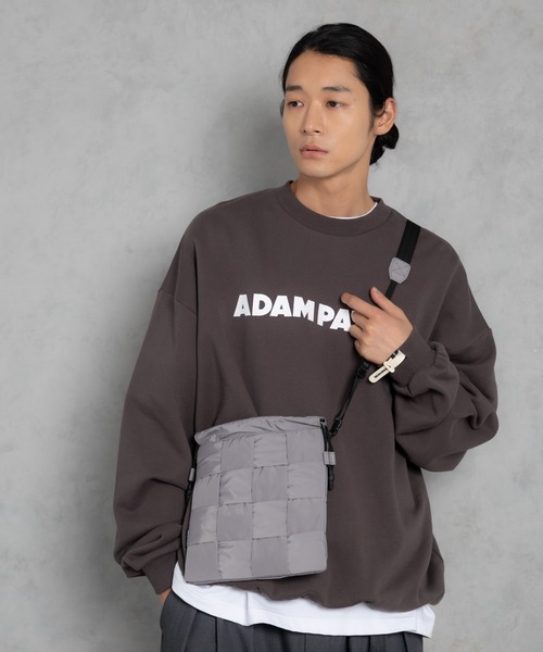 ADAM PATEK(アダムパテック)の「【ADAMPATEK/アダムパテック】braided polyester drawstring bag / 編み込みナイロン巾着バッグ(ショルダーバッグ・メンズ・グレー/ブラック・FREE)」の15枚目の写真