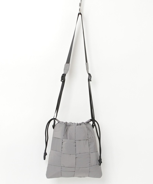 ADAM PATEK(アダムパテック)の「【ADAMPATEK/アダムパテック】braided polyester drawstring bag / 編み込みナイロン巾着バッグ(ショルダーバッグ・メンズ・グレー/ブラック・FREE)」の16枚目の写真