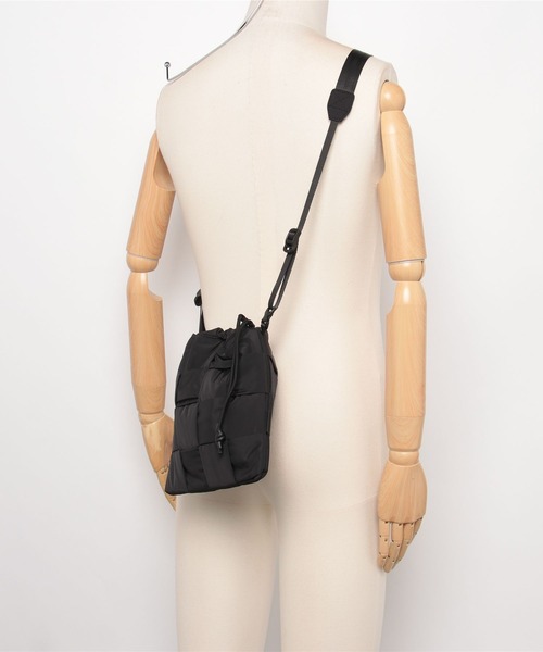 ADAM PATEK(アダムパテック)の「【ADAMPATEK/アダムパテック】braided polyester drawstring bag / 編み込みナイロン巾着バッグ(ショルダーバッグ・メンズ・グレー/ブラック・FREE)」の20枚目の写真