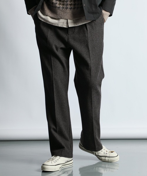 セール】TECH TWEED SLACKS：テックツイード レギュラーフィット