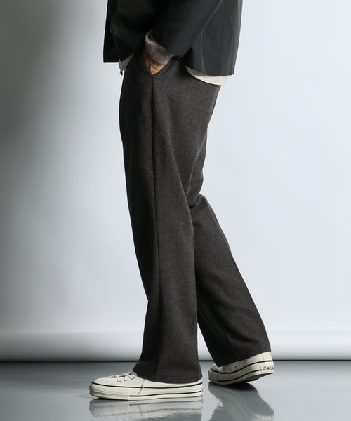 The DUFFER of ST.GEORGE（ザダファーオブセントジョージ）の「TECH TWEED SLACKS：テックツイード レギュラーフィット スラックス（スラックス・メンズ・チャコールグレー/ベージュ・MEDIUM/LARGE/X-LARGE）」の5枚目の写真