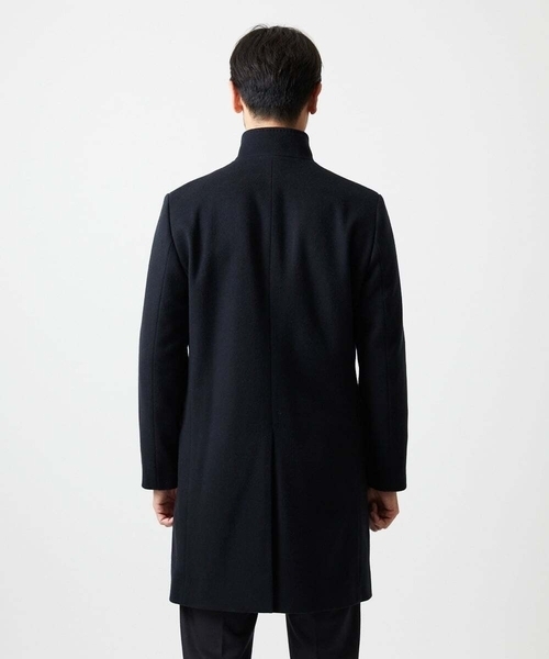 MICHEL KLEIN HOMME (ミッシェルクランオム)の「スタンドカラーロングコート(ステンカラーコート・メンズ・ブラウン/ベージュ/ネイビー・MEDIUM/LARGE/X-LARGE)」の7枚目の写真