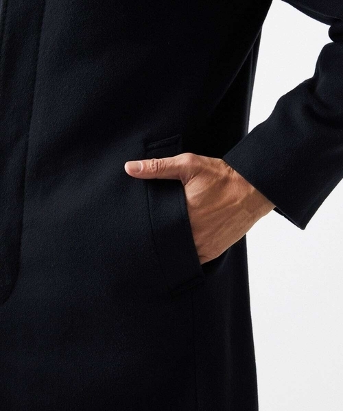 MICHEL KLEIN HOMME (ミッシェルクランオム)の「スタンドカラーロングコート(ステンカラーコート・メンズ・ブラウン/ベージュ/ネイビー・MEDIUM/LARGE/X-LARGE)」の10枚目の写真