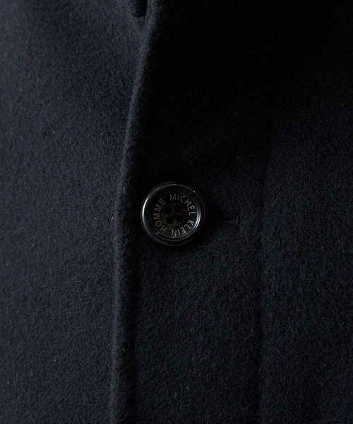 MICHEL KLEIN HOMME (ミッシェルクランオム)の「スタンドカラーロングコート(ステンカラーコート・メンズ・ブラウン/ベージュ/ネイビー・MEDIUM/LARGE/X-LARGE)」の12枚目の写真