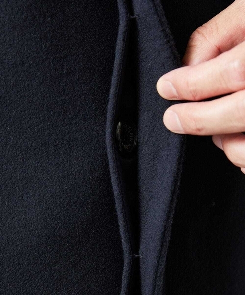 MICHEL KLEIN HOMME (ミッシェルクランオム)の「スタンドカラーロングコート(ステンカラーコート・メンズ・ブラウン/ベージュ/ネイビー・MEDIUM/LARGE/X-LARGE)」の13枚目の写真