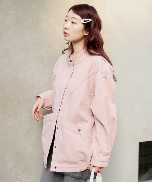 Kastane（カスタネ）の「【ティペット付き/WEB先行】カラーツイルレース付きジャケット（その他アウター・レディース・ブラック/ピンク/イエロー/ベージュ・FREE）」の12枚目の写真