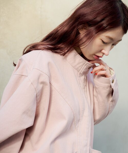 Kastane（カスタネ）の「【2026SSカタログ/ティペット付き】カラーツイルレース付きジャケット（その他アウター・レディース・ブラック/ピンク/イエロー/ベージュ・FREE）」の20枚目の写真