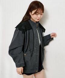 Kastane（カスタネ）の「【2026SSカタログ ティペット付き】カラーツイルレース付きジャケット（その他アウター）」