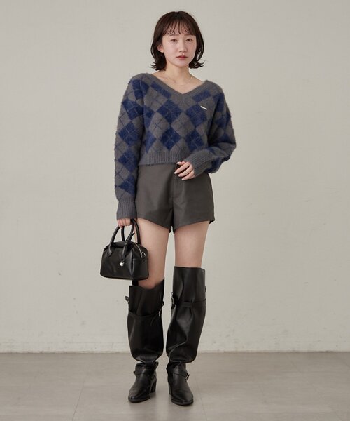 mline（エムライン）の「[mline]コンパクト ショートパンツ（その他パンツ・レディース・チャコールグレー/ブラック・1/2）」の20枚目の写真