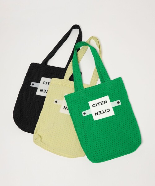 CITEN（シテン）の「＜CITEN＞くるくるパッチンサシコトートS（エコバッグ/サブバッグ・レディース・イエロー/ブラック/ケリーグリーン・FREE）」の14枚目の写真