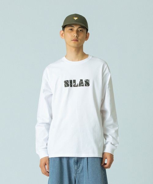SILAS（サイラス）の「BRAND L/S TEE（Tシャツ/カットソー・メンズ・ブラック/グリーン/ホワイト・XL/L/M）」の2枚目の写真