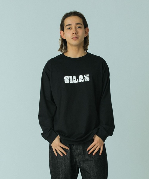 SILAS（サイラス）の「BRAND L/S TEE（Tシャツ/カットソー・メンズ・ブラック/グリーン/ホワイト・XL/L/M）」の3枚目の写真