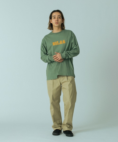 SILAS（サイラス）の「BRAND L/S TEE（Tシャツ/カットソー・メンズ・ブラック/グリーン/ホワイト・XL/L/M）」の16枚目の写真