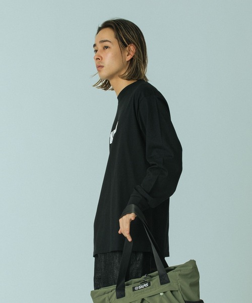 SILAS（サイラス）の「BRAND L/S TEE（Tシャツ/カットソー・メンズ・ブラック/グリーン/ホワイト・XL/L/M）」の9枚目の写真
