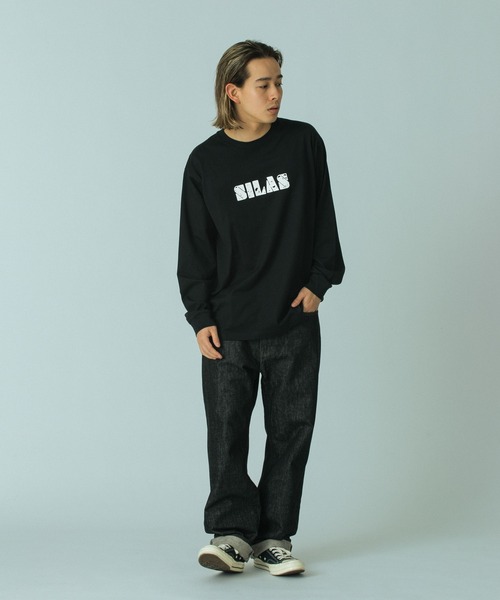 SILAS（サイラス）の「BRAND L/S TEE（Tシャツ/カットソー・メンズ・ブラック/グリーン/ホワイト・XL/L/M）」の11枚目の写真