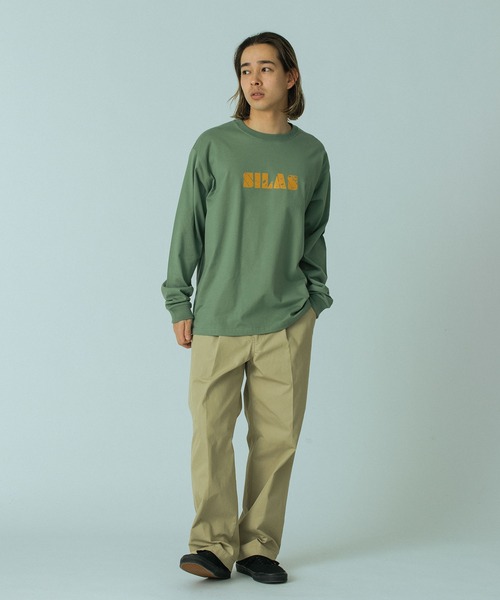 SILAS（サイラス）の「BRAND L/S TEE（Tシャツ/カットソー・メンズ・ブラック/グリーン/ホワイト・XL/L/M）」の17枚目の写真