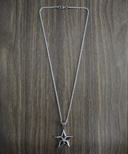 SBG（エスビー）の「インフルエンサー みっち～ × SBG ラギット スターネックレス（ネックレス・メンズ・シルバー・FREE）」の11枚目の写真