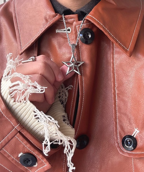 SBG（エスビー）の「インフルエンサー みっち～ × SBG ラギット スターネックレス（ネックレス・メンズ・シルバー・FREE）」の9枚目の写真