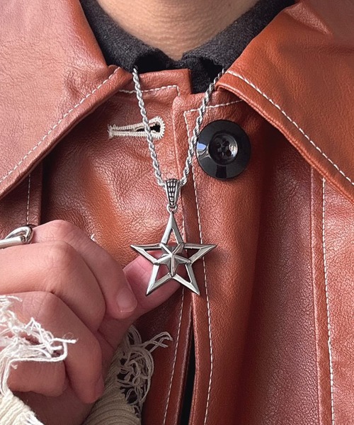 SBG(エスビー)の「インフルエンサー みっち~ × SBG ラギッド スターネックレス(ネックレス・メンズ・シルバー・FREE)」の18枚目の写真