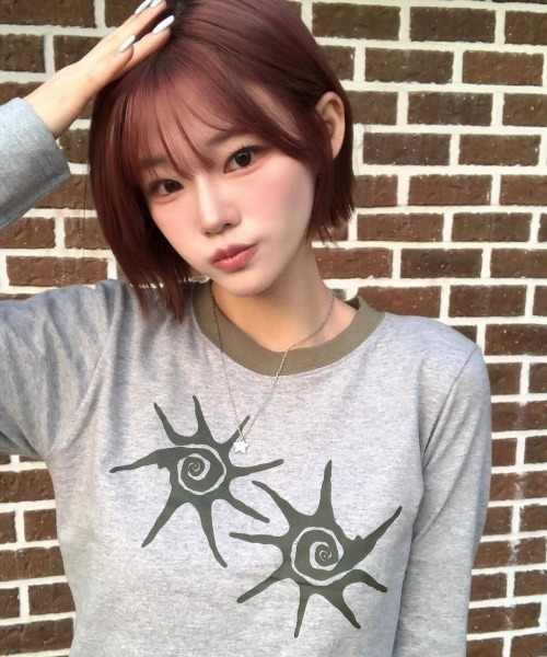 COIRIS_(コイリス)の「◇COIRIS◇<新色追加>ブランド直輸入正規品/ソルナ Rネック ロング スリーブ Tシャツ SOLUNA R-NECK LONG SLEEVE T(Tシャツ/カットソー・レディース・グレー/ブラック/ホワイト・FREE)」の3枚目の写真