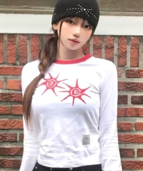COIRIS_(コイリス)の「◇COIRIS◇<新色追加>ブランド直輸入正規品/ソルナ Rネック ロング スリーブ Tシャツ SOLUNA R-NECK LONG SLEEVE T(Tシャツ/カットソー・レディース・グレー/ブラック/ホワイト・FREE)」の1枚目の写真