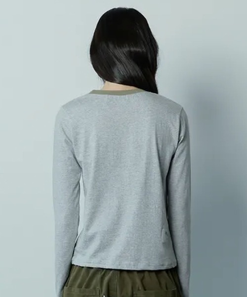 COIRIS_(コイリス)の「◇COIRIS◇<新色追加>ブランド直輸入正規品/ソルナ Rネック ロング スリーブ Tシャツ SOLUNA R-NECK LONG SLEEVE T(Tシャツ/カットソー・レディース・グレー/ブラック/ホワイト・FREE)」の9枚目の写真