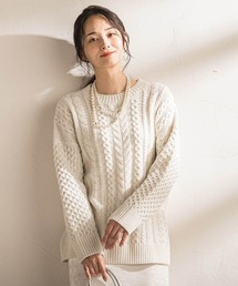 LAUTREAMONT | 【WEB限定】ケーブル柄編みニット≪洗える≫(ニット/セーター)