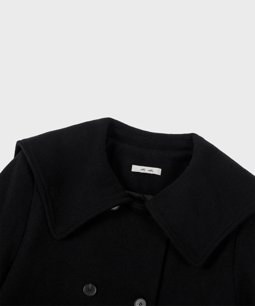 ALKI ALKA（アルキアルカ）の「Sailor Half Coat (Black)（チェスターコート・レディース・ブラック・FREE）」の6枚目の写真
