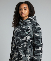 BORN SLIPPY（ボーンスリッピー）の「Soft Camo Essential Fleece Hoodie (Charcoal)（その他アウター）」