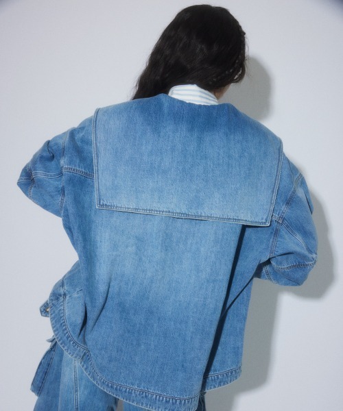 Candy Stripper(キャンディストリッパー)の「SAILOR DENIM ジャケット(デニムジャケット・レディース・ライトインディゴブルー/ブルー系その他・FREE)」の11枚目の写真