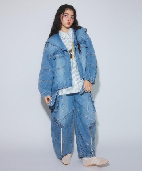 Candy Stripper(キャンディストリッパー)の「SAILOR DENIM ジャケット(デニムジャケット・レディース・ライトインディゴブルー/ブルー系その他・FREE)」の14枚目の写真