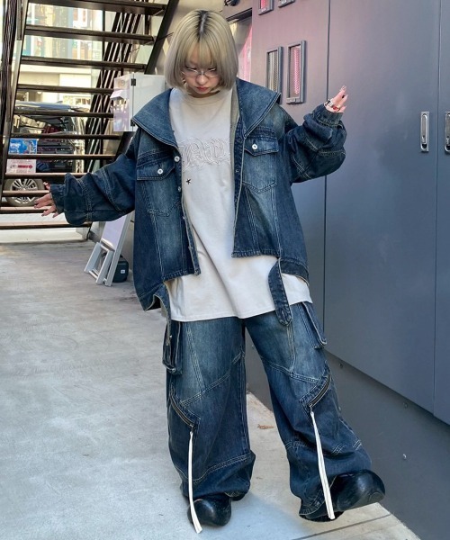 Candy Stripper(キャンディストリッパー)の「SAILOR DENIM ジャケット(デニムジャケット・レディース・ライトインディゴブルー/ブルー系その他・FREE)」の19枚目の写真