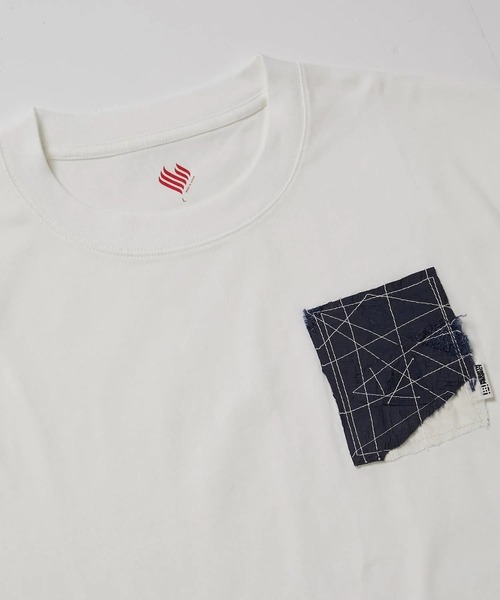 REBIRTH PROJECT(リバースプロジェクト)の「【REBIRTH PROJECT】AIRBACK Handmade Patchwork Tee(WHT/L-4)(Tシャツ/カットソー・メンズ・ホワイト・LARGE)」の1枚目の写真